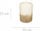 Kandelë zbukuruese Atmosphera Christmas Candle With Gold Gradient, 90 g, pa erë, e artë