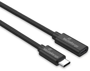 Kabllo zgjatuese USB C MediaRange, USB 3.2 Gen 1, 60W, 2m, e zezë