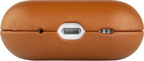 Kuti mbrojtëse FIXED PodsLeather, për AirPods Pro 2 USB‑C, me MagSafe, ngjyrë kafe