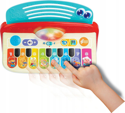 Детско пијано Baby Piano, со сензор на допир, со музички светла, повеќебојно