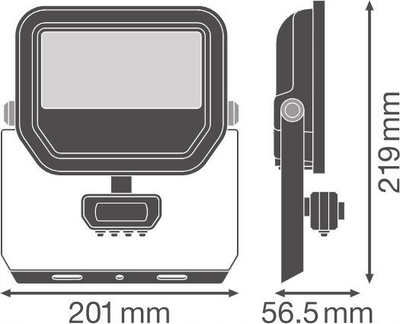 Prozhektor LED GE Lighting Floodlight Sensor, 41W, 145 lm/W, IP65, i zi