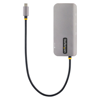Përshtatës multiport StarTech USB-C, 4K 60Hz, 100W PD, i hirtë