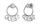 Vathë për femra GUESS Crystal Harmony JUBE02222JWRH, të argjendtë