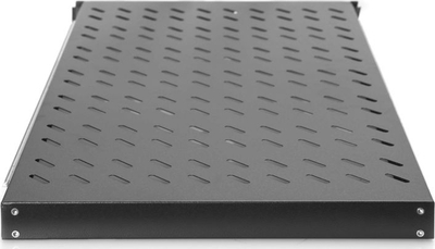 Raf me tërheqje Digitus DN-19 TRAY-2-1000SW, 1U, për kabinete 19", i zi