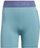 Pantallona të shkurtra sportive Adidas Techfit Badge of Sport Women, kompresuese, me xhep anësor, blu