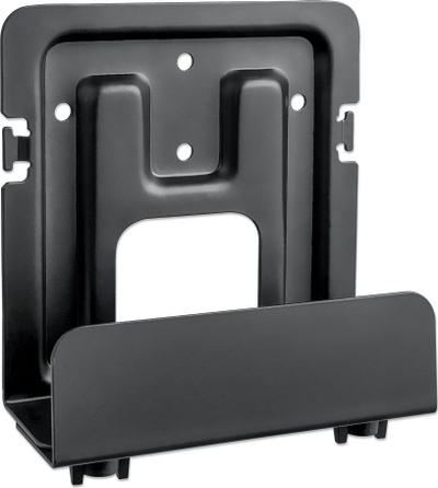 Mbajtëse muri Manhattan 462075 Computer Mount për mini PC dhe media box, metal, e zezë