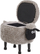 Stol me hapësirë Beliani Sheep, për kalamaj, prej pelushi, gri