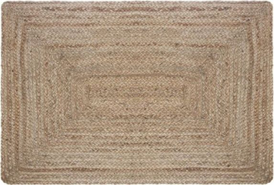 Tapet dekorativ jute drejtkëndor, 60x90 cm, natyral