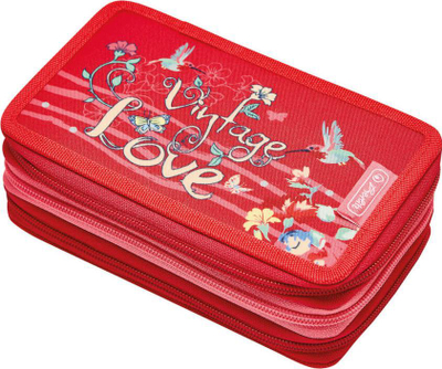 Penar Herlitz TriCase Vintage Love, 31 gjëra, me 3 ndarje, shumëngjyrësh