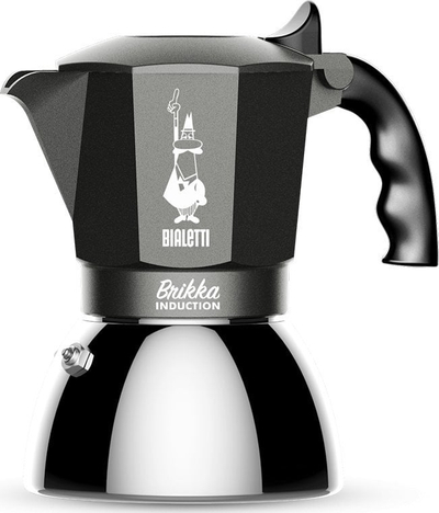 Xhezve me induksion Bialetti New Moka, 2 filxhanë 90ml, alumin, e kuqe