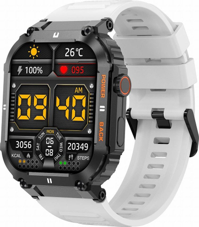 Ora inteligjente Gravity GT6 8, ekran 1.96", Bluetooth, IP67, e zezë