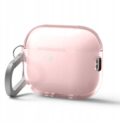 Mbulesë Elago për AirPods Pro 3, kutizë TPU Clear me karabinë, transparente