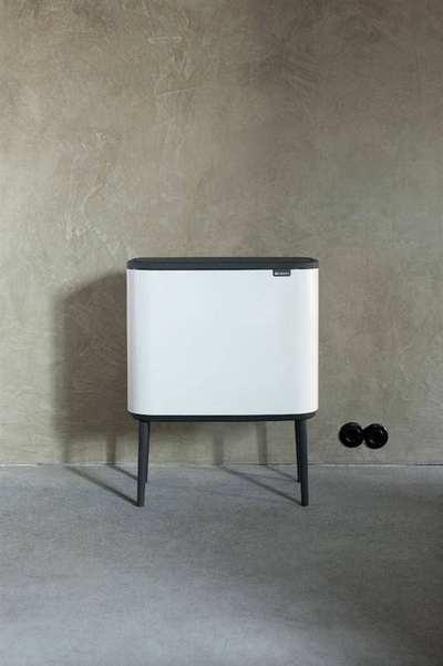 Shportë mbeturinash Brabantia, 36 l, e bardhë