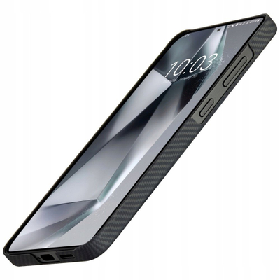 Mbulesë telefoni Pitaka Samsung Galaxy S25 Slim, shumë e hollë, black gray
