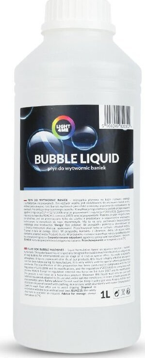 Lëng flluskash LIGHT4ME Bubble Liquid, 1L, transparent