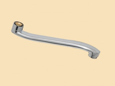 Derdhëse rubineti Hydroland Spout Type S W220S, 220mm, krom