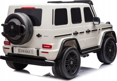 Makina elektrike për kalamaj Mercedes G63 XXL, 4x4, me bateri, e bardhë