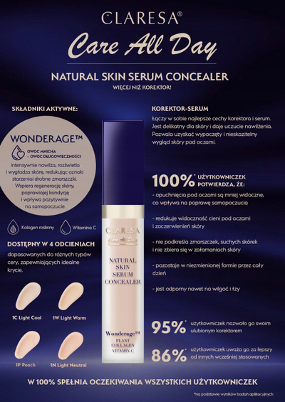 Korrektor serum Bobbi Brown Claresa Natural Skin, 7ml, nuanca 1W Light Warm