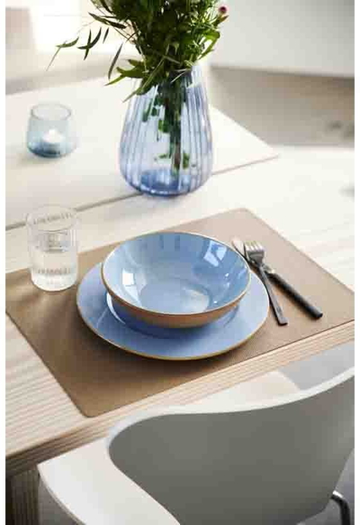 Nënstresë tavoline Bitz 15157, set 4 copë, 46x33 cm, blu e errët rërë