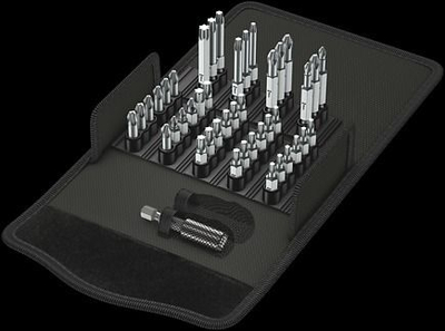 Set bitash Wera Bit Safe 43 Universal 1, 43 copa, me çantë tekstili