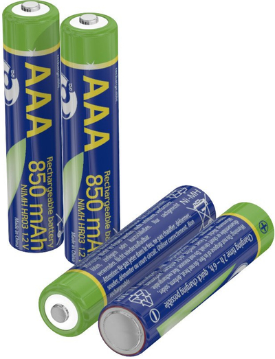 Bateri të rikarikueshme Gembird AAA, 850mAh, pako me 2 copa
