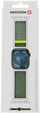 Rrip ore Swissten Nylon Band për Apple Watch 42 44 45 49 mm, najlon, jeshil me neon