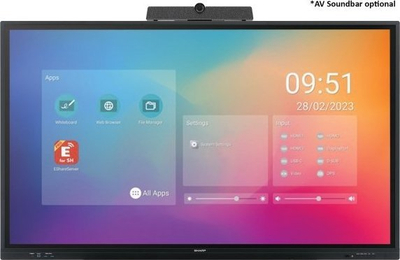 Ekran interaktiv NEC PN-LC652, 65", 4K UHD, 20 pika prekje, i zi