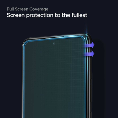 Mbrojtës ekrani Spigen GlasTR Slim për Xiaomi Redmi Note 10 Pro, xham i plotë, i zi