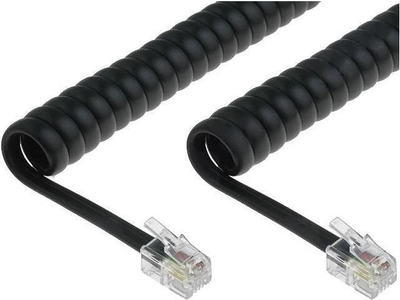 Kabllo telefoni Lexi NET TCK 04 BK, 4 m, 2x RJ10 4p4c, e zezë