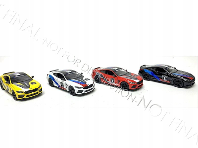 Makina lodër Kinsmart BMW M8 Competition Coupe Livery, die cast, pull back, 13cm