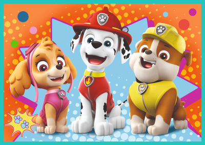 Puzzle Trefl 4in1 Paw Patrol, set me 4 puzzle, shumëngjyrësh