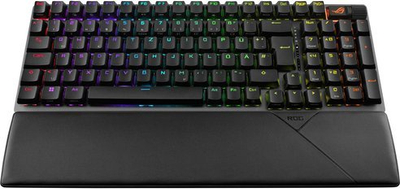 Tastierë Asus ROG Strix Scope II 96 Wireless, mekanike, RGB, e zezë