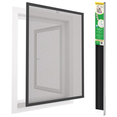 Rrjetë kundra insekteve Easy Life Window ALU, 100x120cm, për dritare, ngjyrë antracit