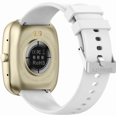 Smartwatch GRAVITY GT18-8, 1.83", Bluetooth, gold me bezhë