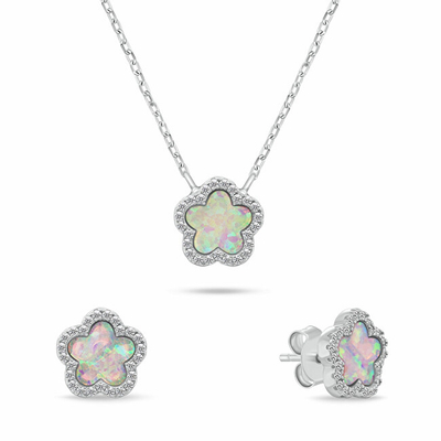 Set Vathë dhe varëse për femra Brilio Silver SET289WP, të argjendta/ rozë