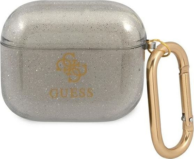 Заштитна маска Guess GUA3UCG4GK за AirPods 3, колекција Glitter, сива