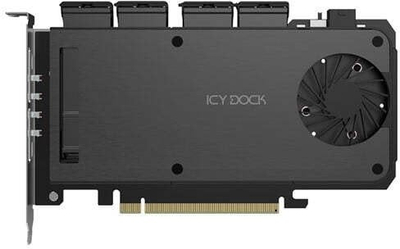 Mobile rack ICY DOCK ExpressSlot Slide, 4x M.2 NVMe SSD, PCIe 5.0 x16, i zi