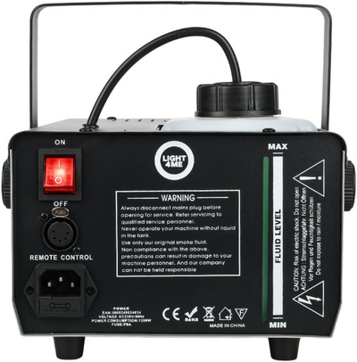 Makineri tymi LIGHT4ME FOG CONTROL 1200 TIMER, 1200W, depozitë 2.5L, argjend me të zezë
