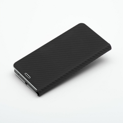 Futera libër Vennus Book Carbon për iPhone SE 2025, me stand, me magnet, e zezë