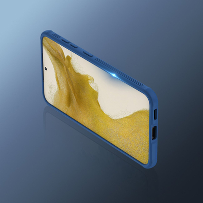 Mbulesë telefoni Nillkin CamShield Pro për Samsung Galaxy S22, me kapak kamere, blu