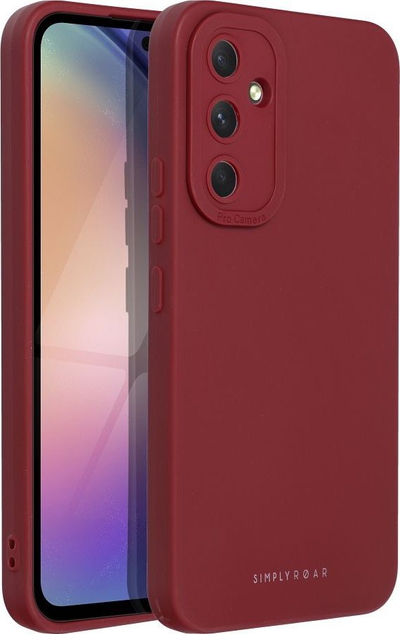Këllëf telefoni Roar Luna për Samsung Galaxy A54 5G, TPU, i hollë, i kuq