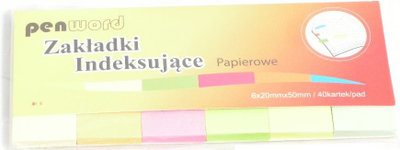 Skedat të indeksimit Polsirhurt, 20 x 50mm, 6 ngjyra
