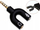 Adapter për kufje Vivanco 45499, 3.5 mm 4‑pin në 2x 3.5 mm, 0.1 m, i zi
