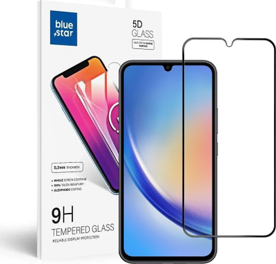 Mbrojtëse ekrani xhami Blue Star 5D për Samsung A34 5G, ngjitje e plotë, transparente