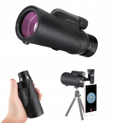 Монокулар KF Zoom 8x42, оптика BAK4, IP65, со статив и држач за телефон