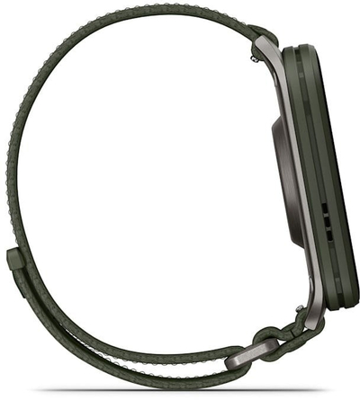 Ora Garmin Venu X1 Moss, smartwatch me ekran AMOLED, GPS, ngjyrë jeshile