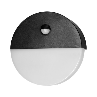 Llambë e jashtme LED V-TAC VT-10, 10W, sensor lëvizjeje dhe errësire, e zezë
