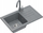 Lavaman kuzhine QUADRON BEN 111, granit, 70x44x17.5cm, me çezme KATE, gri