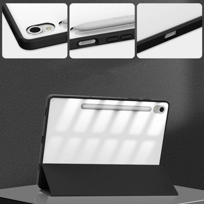 Kapak tablet Tech-Protect SC Pen Hybrid për Samsung Galaxy Tab S9 Plus, kthehet në qëndrim, i zi