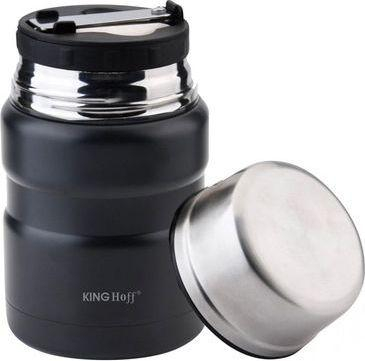 Termos për ushqim KingHoff, 0.5 L, i zi